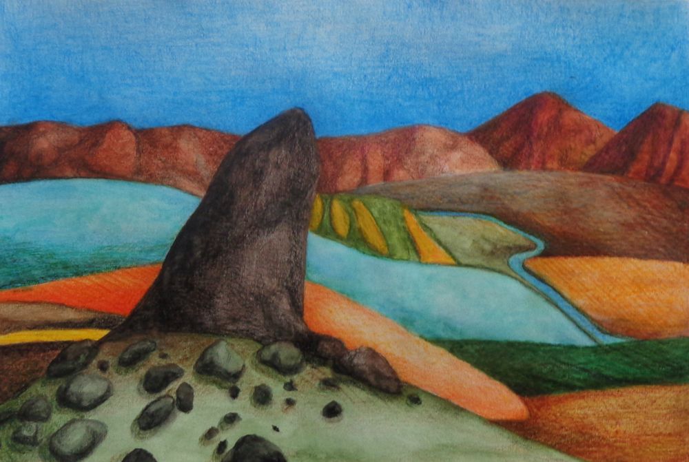 "Island" tegning, 2013