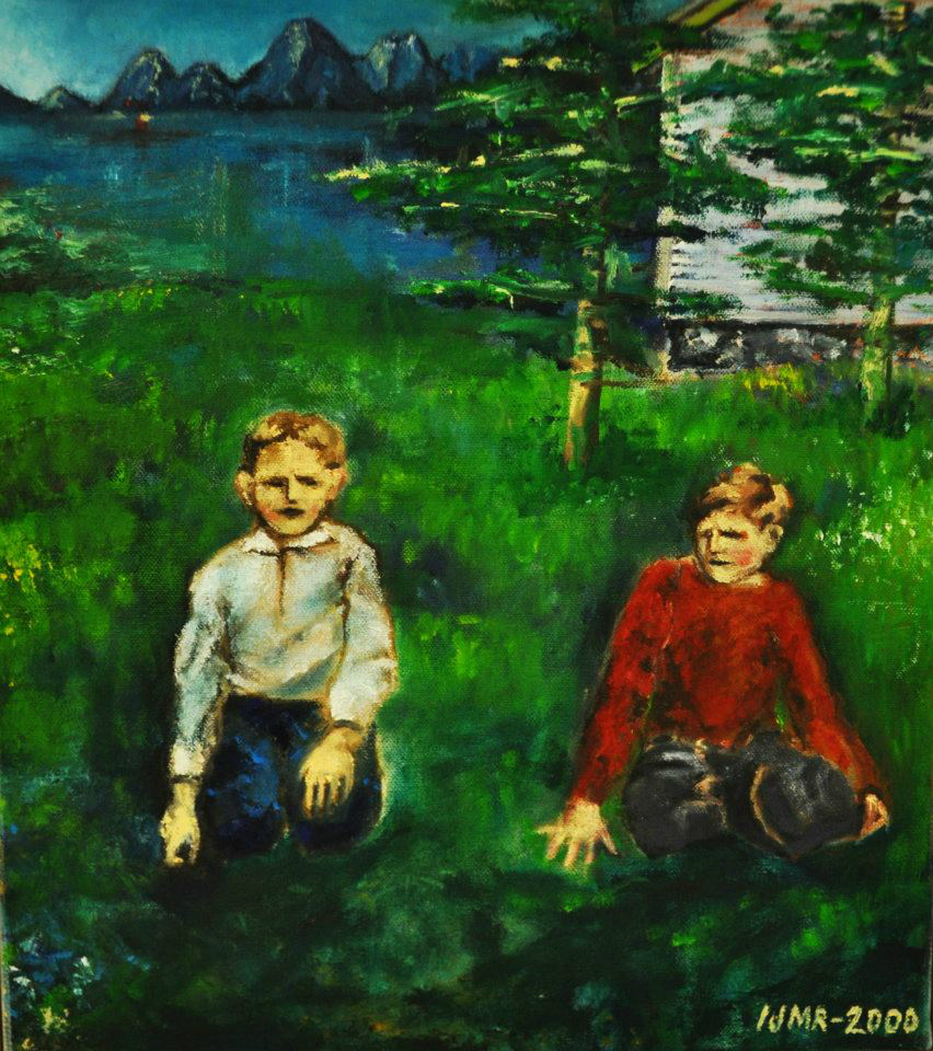 "Det var en gang, olje på lerret, 50x40, 2000