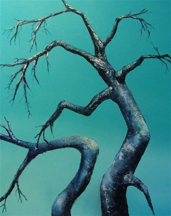 betula tortuosa, arktisk bjørk, 2010 ,80x100,
