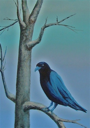 Ravn, olje på lerret, 70x50, 2010