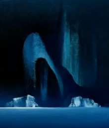 "Aurora Borealis" olje på lerret, 70x50, 2022. solgt.