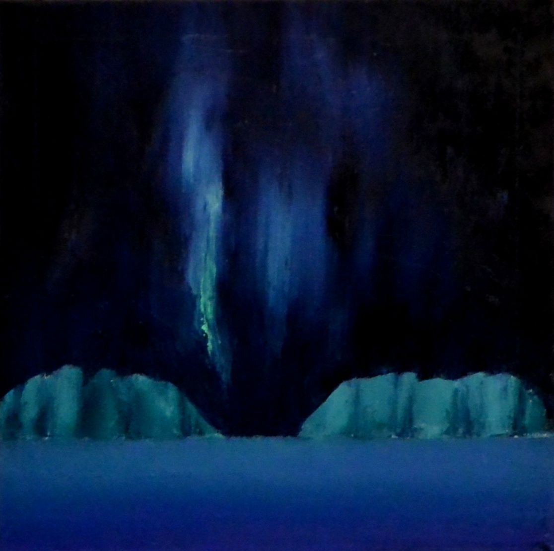 Aurora Borealis 2, 30x30, olje på lerret. 2015, solgt
