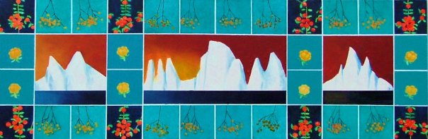 ultima thule, olje på lerret, 40x120, 2008