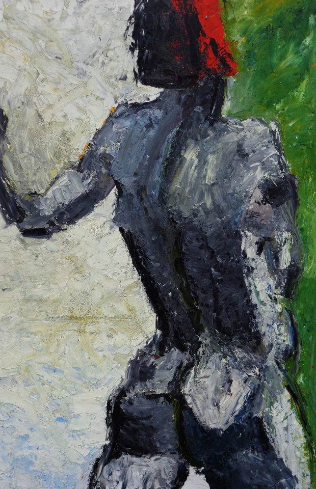 Barcelona, olje på plate, 116x75, 1987